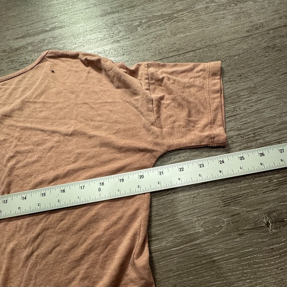 Nike Top Shirt Womens Small Pink Short Sleeve Tee Back Seam Stretch Lounge - Picture 8 of 9